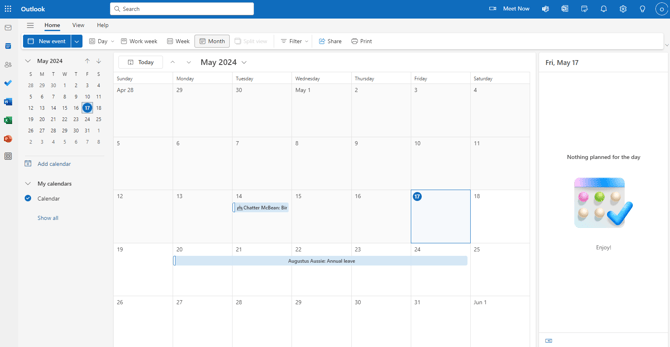 Leave entries in your Outlook calendar powered by Zapier